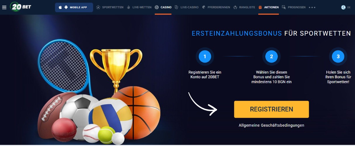 20Bet Schweiz Boni
