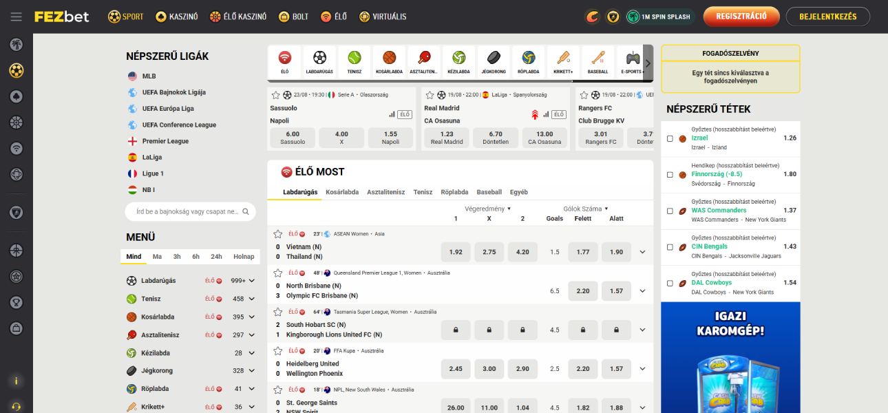 FEZbet sportfogadás