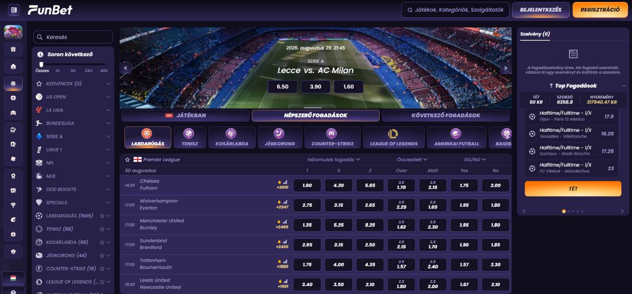Funbet sportfogadás