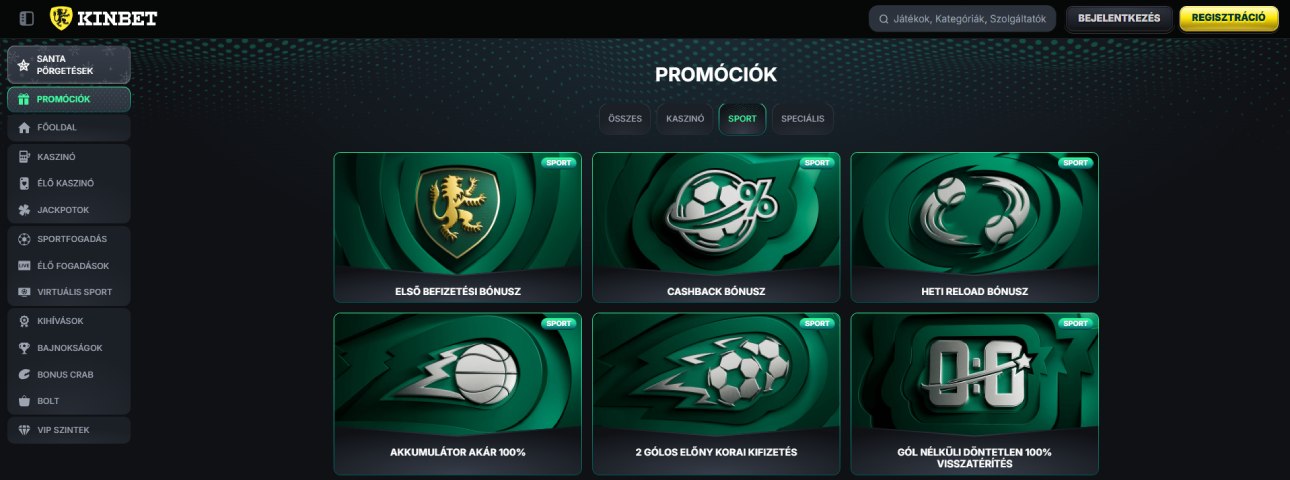 KinBet sportbónusz