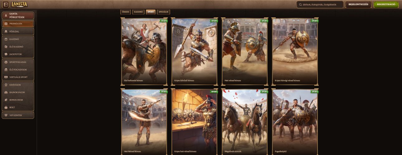 Lanista sportbónusz