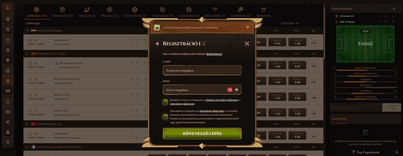 Lanista regisztráció