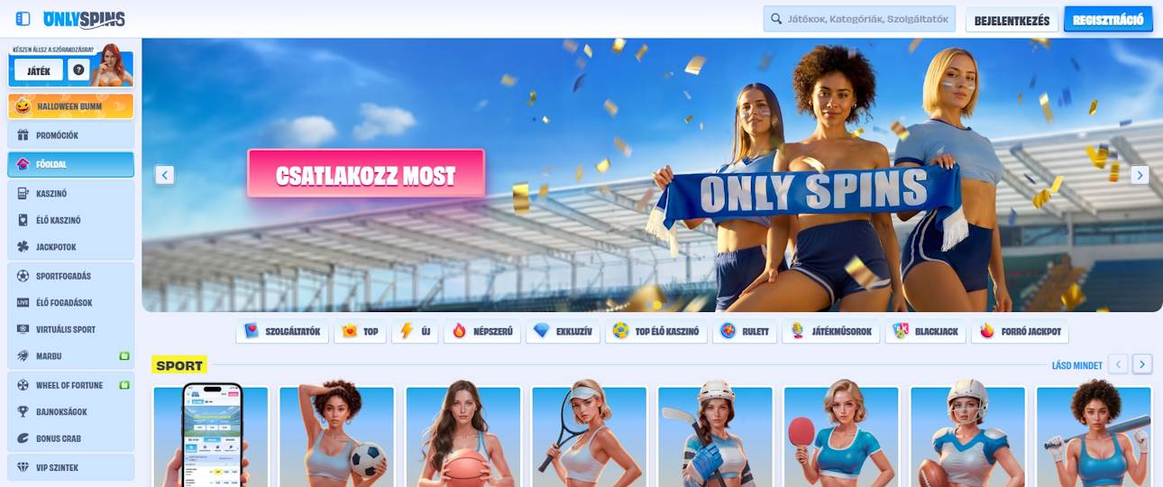 OnlySpins oldal