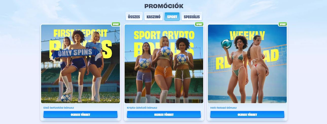 OnlySpins sportbónusz