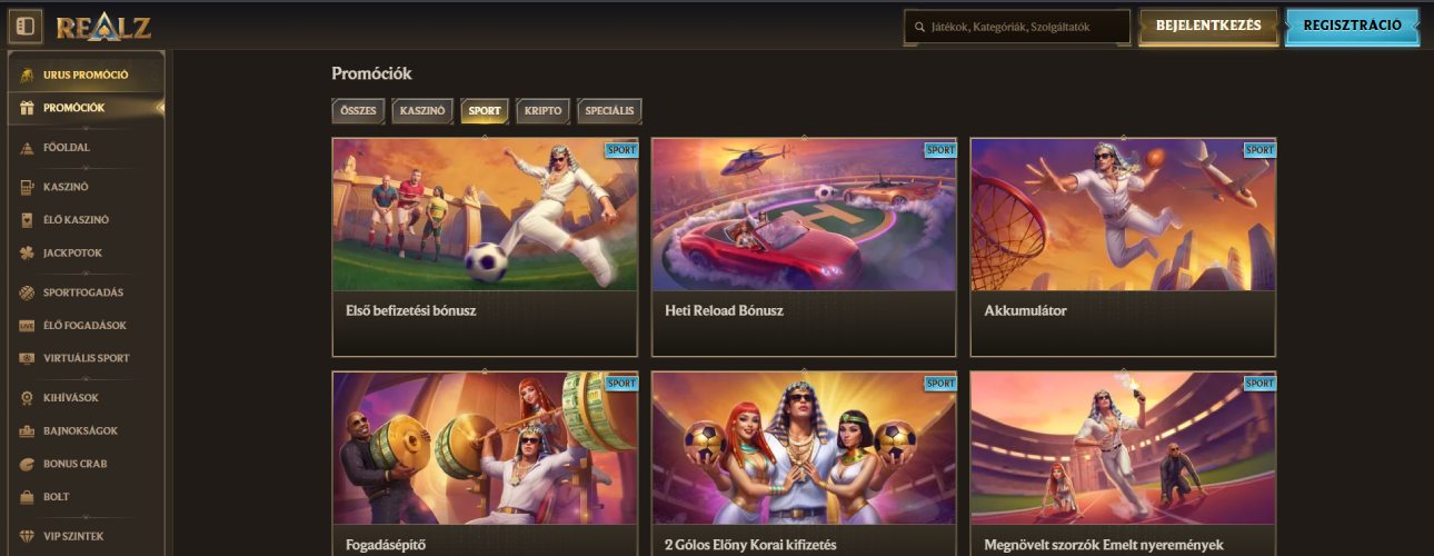 Realz sportbónusz